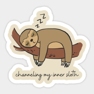 My Inner Sloth Sticker